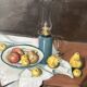 Old painting oil on canvas still life