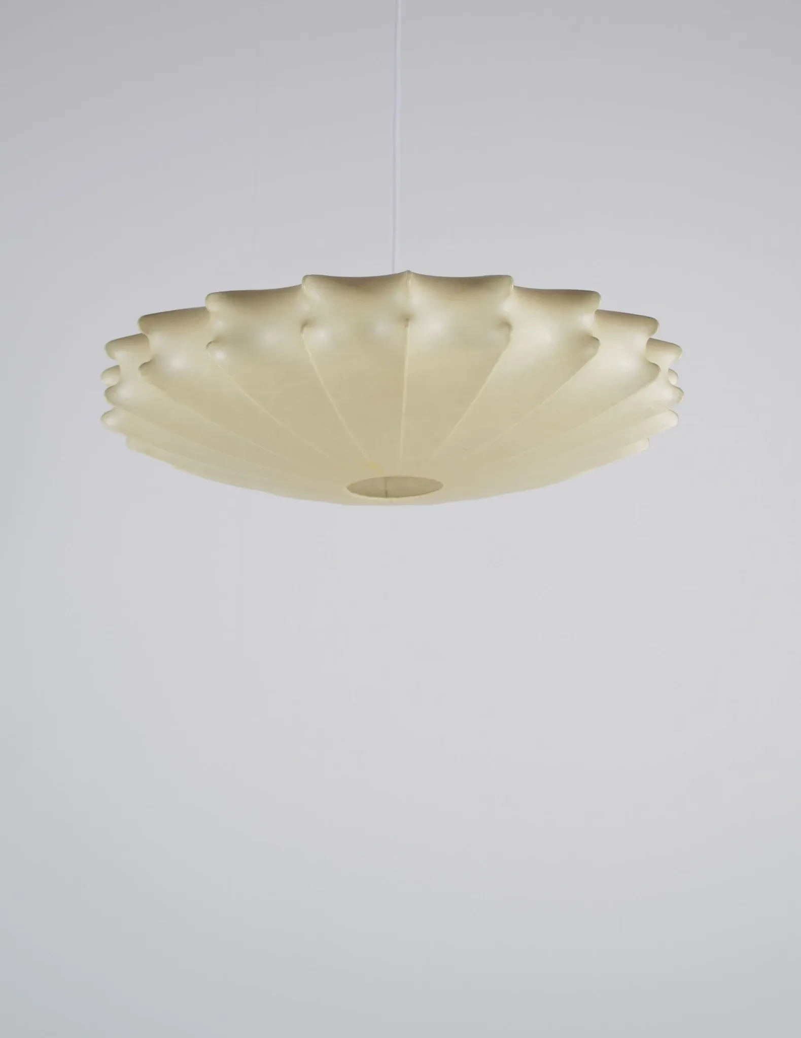 Rare vintage cocoon lamp by Friedel Wauer for Goldkant Leuchten, 1960s