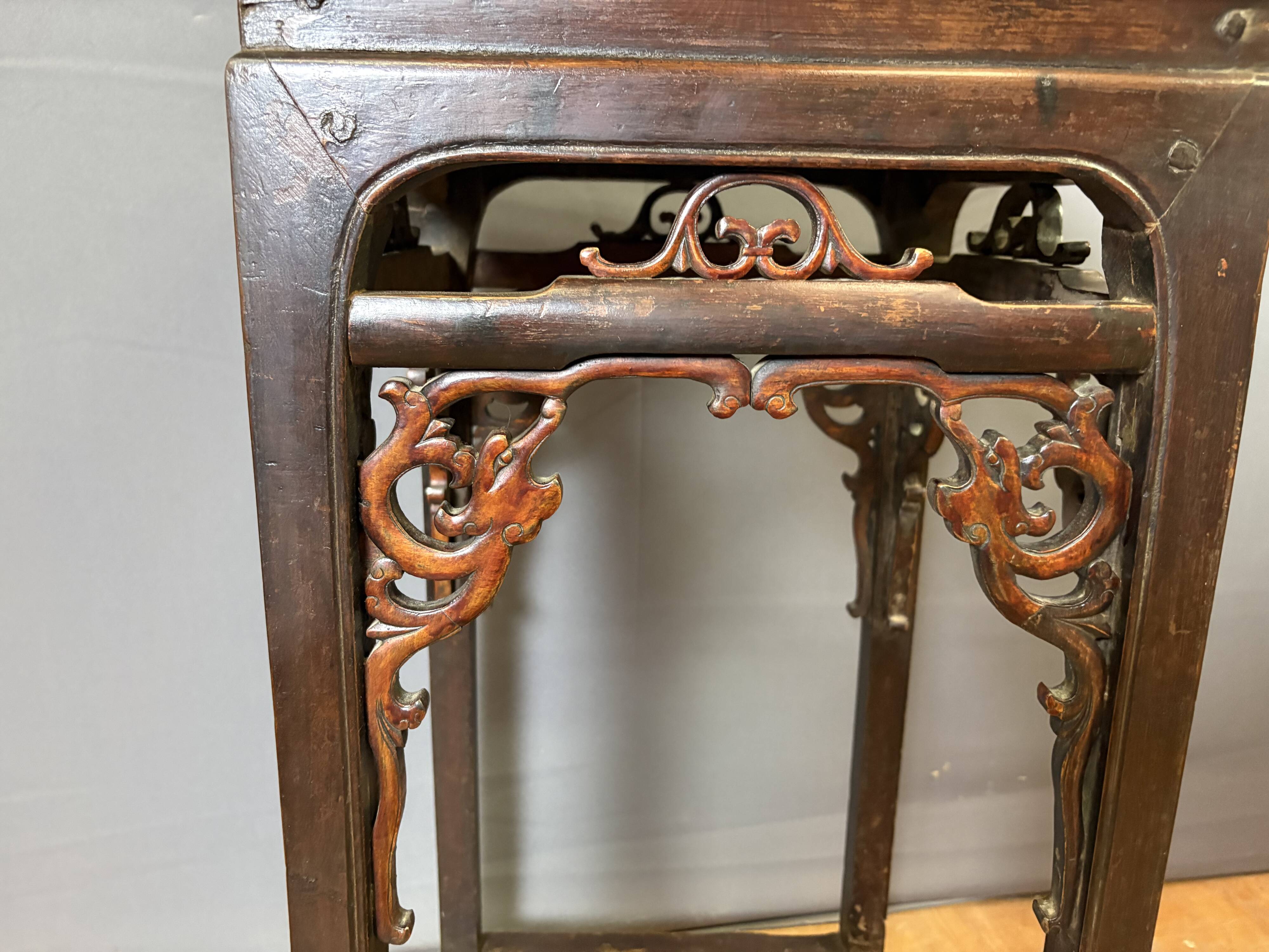 Sellette Chinoise en bois laqué fin XIX