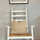 Chaise berçant rustique
