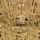 Vintage Murano chandelier, 38 cortex glasses, Italy 1960's