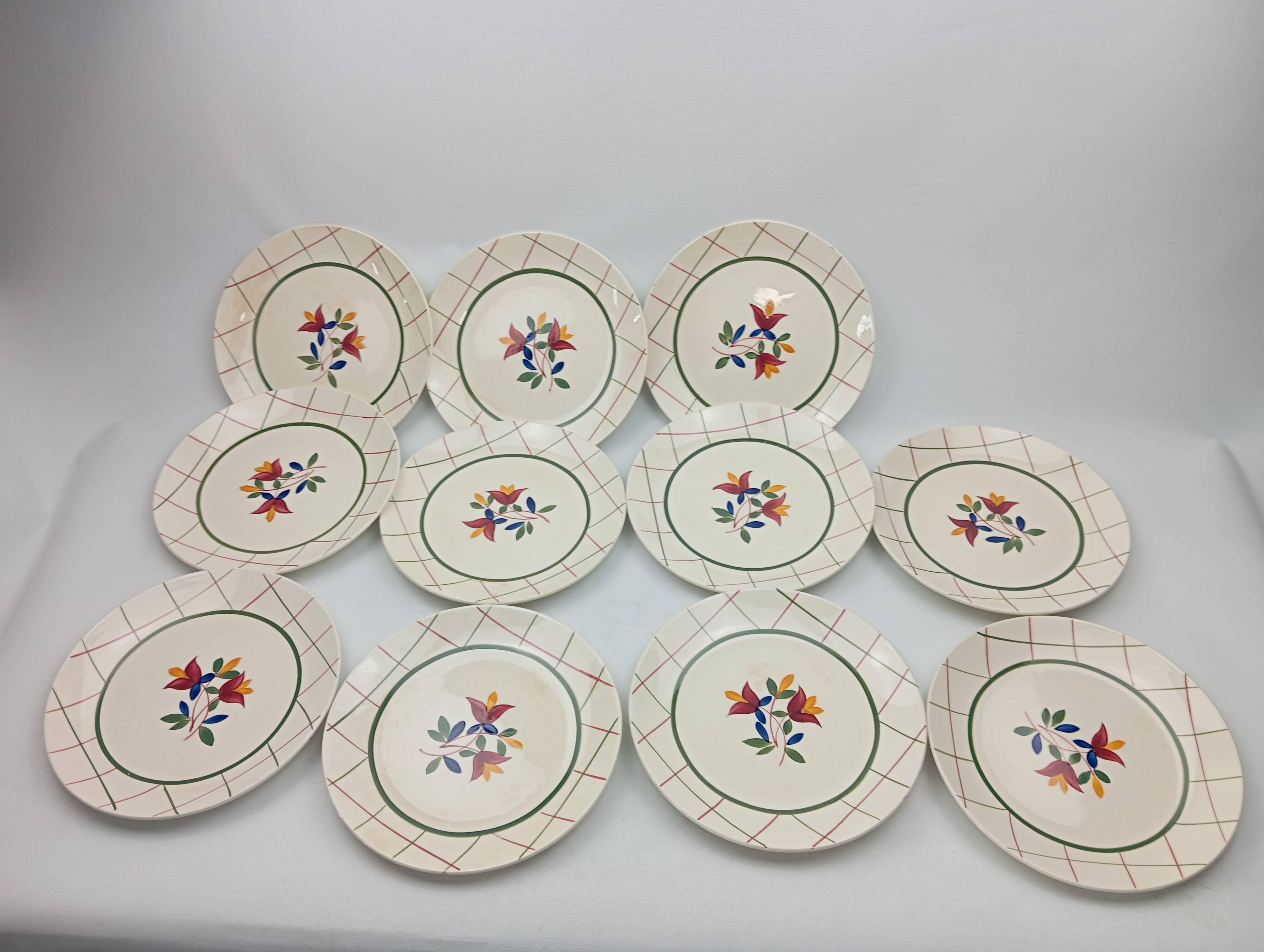 Gien 11 dessert plates tamaris model 20 cm