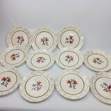 Gien 11 dessert plates tamaris model 20 cm