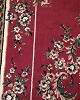 Persian oriental rug with medallion and floral pattern in red tones 225 x 165 cm