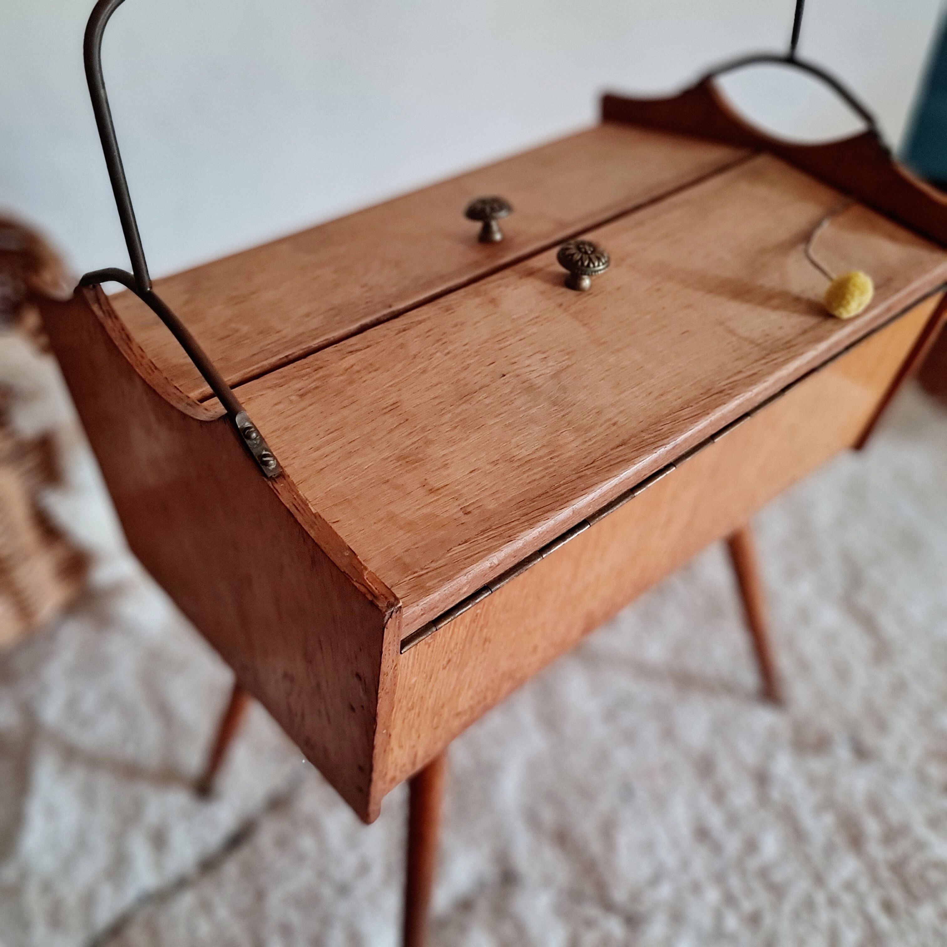 Vintage worker feet wooden and metal compasses