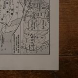 Original lithograph on the United States (administrative + economic map)