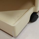 Space Age white Joe Colombo 'Boby' storage trolley, 1970s