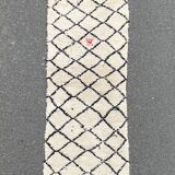 Beautiful vintage carpet of benin ouarain 90x220 cm