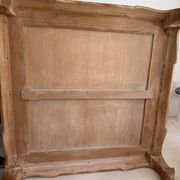 Large Opium coffee table in brushed solid teak 155 x 155 cm