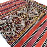 Neutral Orange Turkish Wool Kilim
