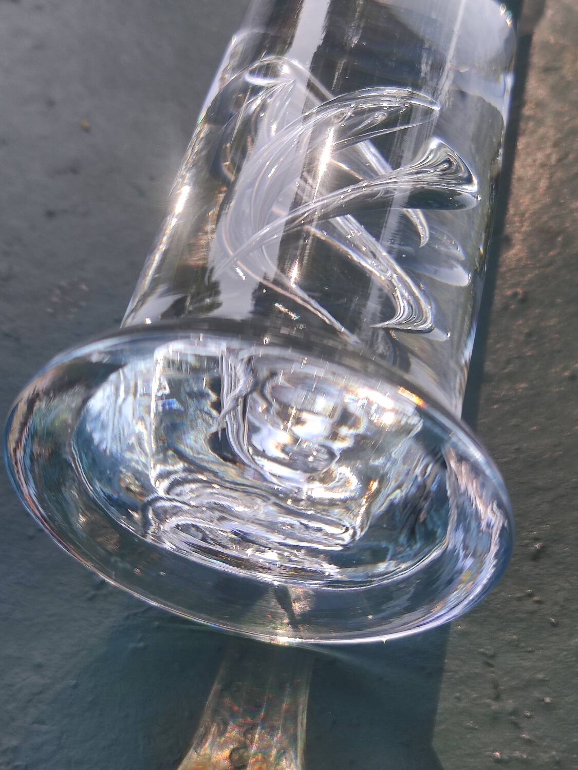 Bang olufsen crystal soliflore vase