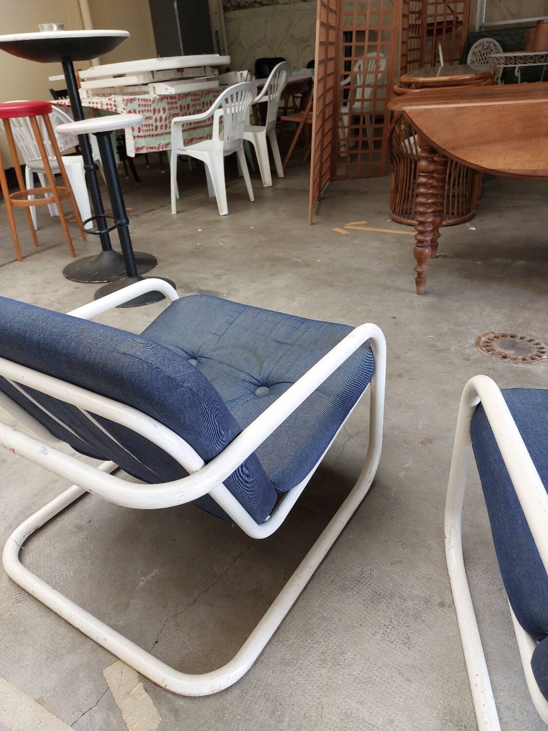 Pair of Prisunic armchairs