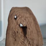 Armchair made of recycled solid teak