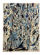 Helmut Dittmann, Abstract Composition in Blue and Grey, Paint on Paper 1989