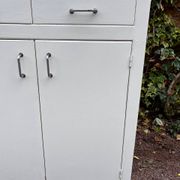 Buffet blanc vintage 2 portes et 2 tiroirs