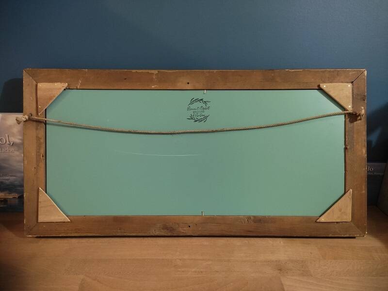 Miroir Cadre bois plâtre stuc dorée