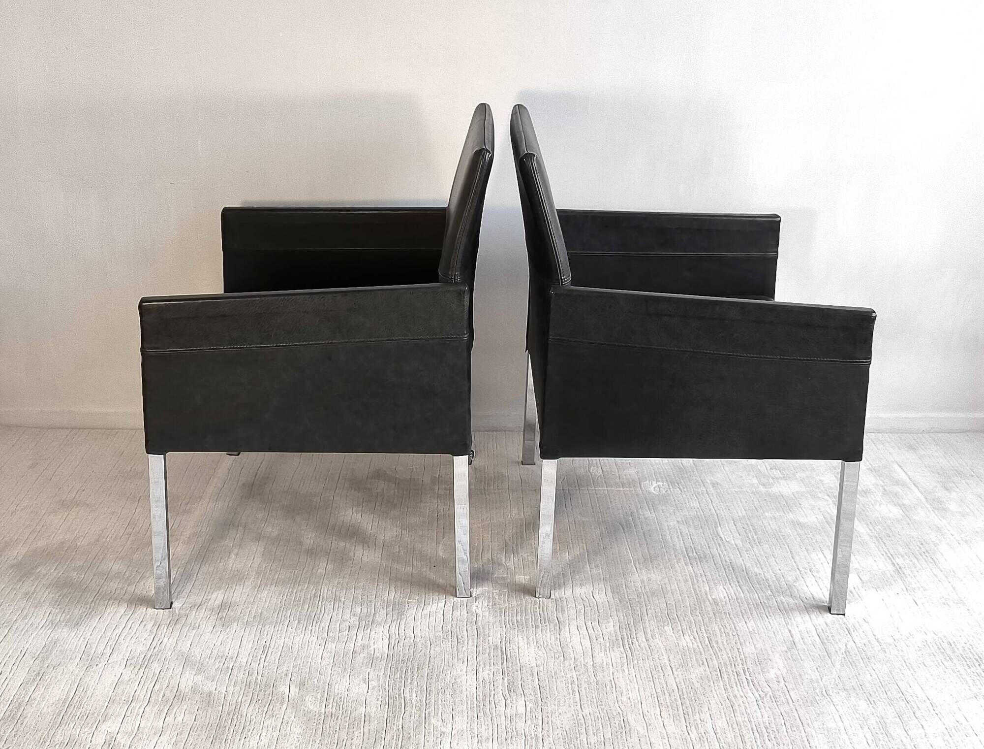 Superb pair of KFF "Texas" armchairs by Karl Friedrich Förster.