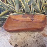 Empty cut pocket in vintage olive tree