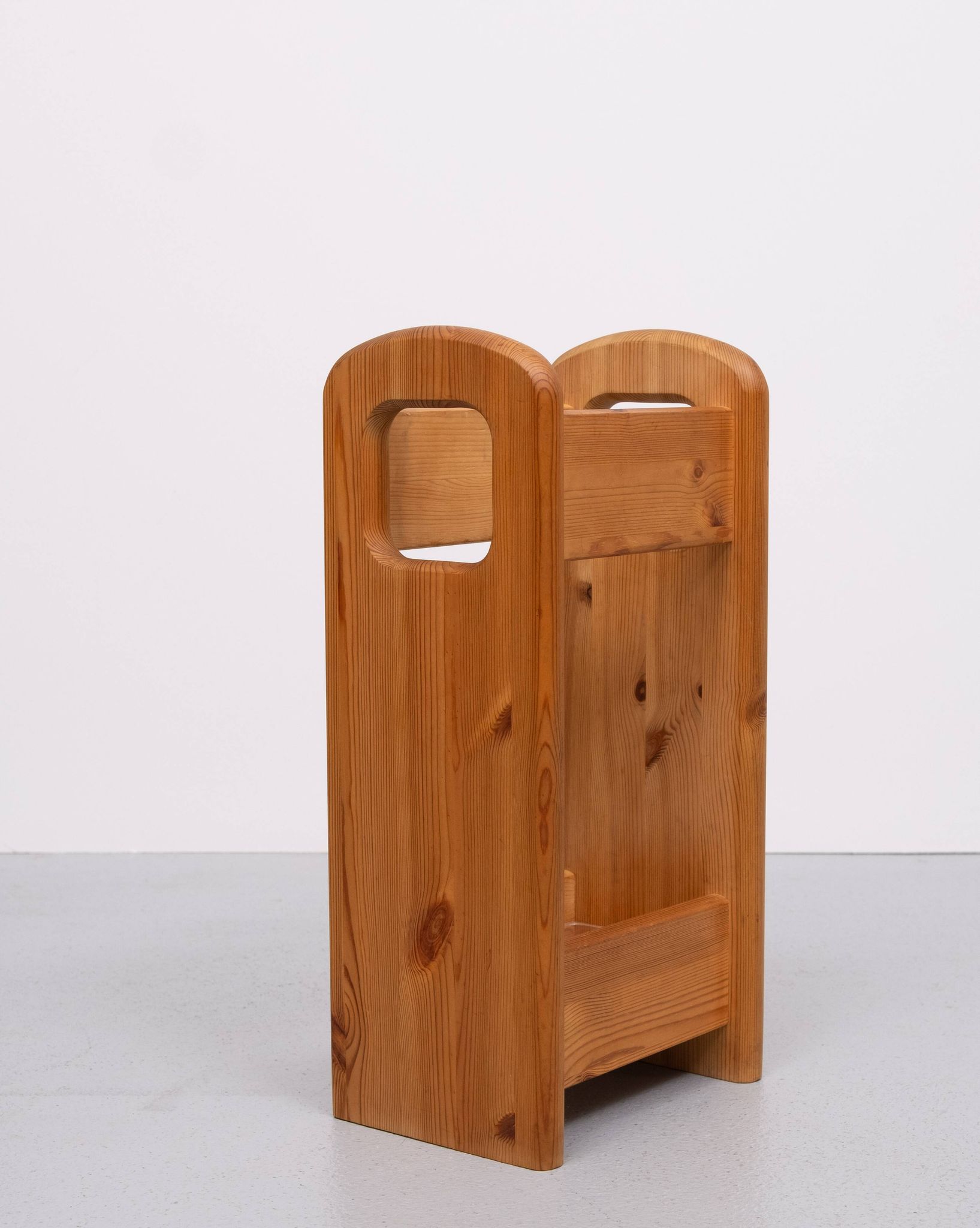 Pine Umbrella stand by Mobelfabrikken Toften Denmark 1960s .