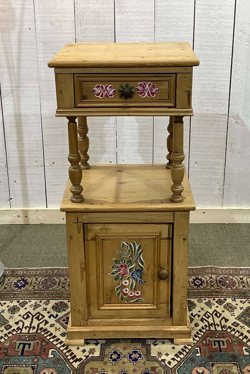 Early 20th century fir bedside table