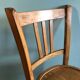 Vintage bistro chairs in natural wood marked luterma