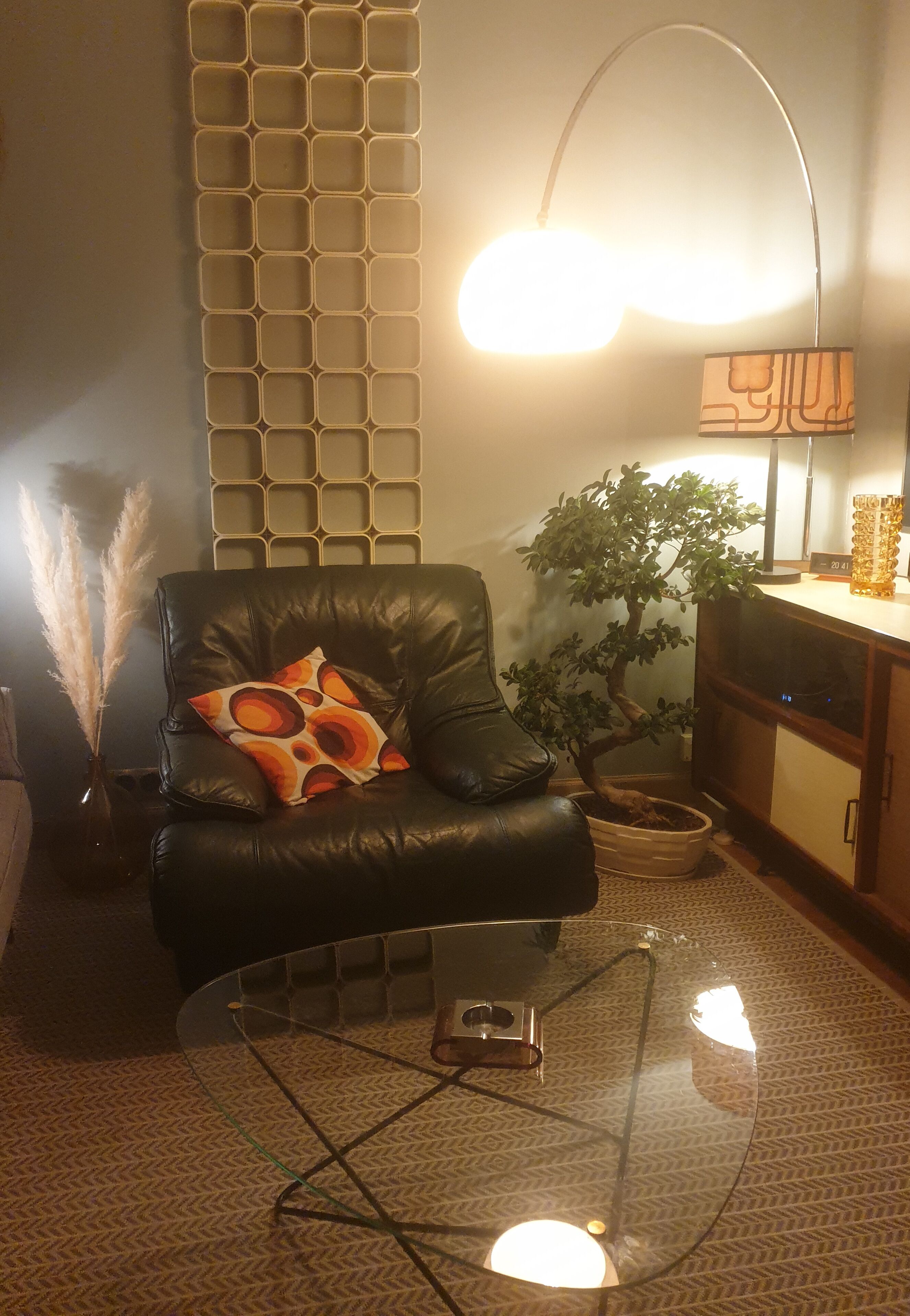 Fauteuil cuir vert anglais 1980