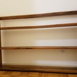 Etagère ancienne en bois massif et bois exotique