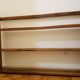 Old shelf in solid wood and exotic wood