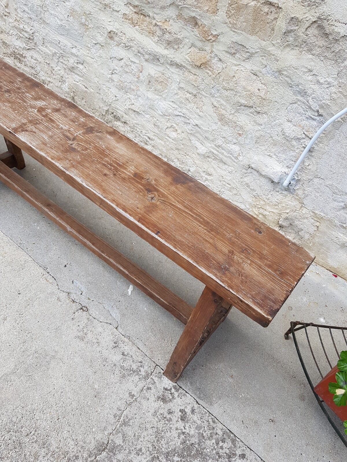 Old farm bench