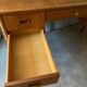 Vintage 1960s double-sided Scandinavian teak desk