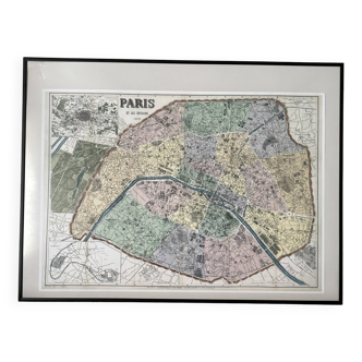 Map of Paris and its surroundings