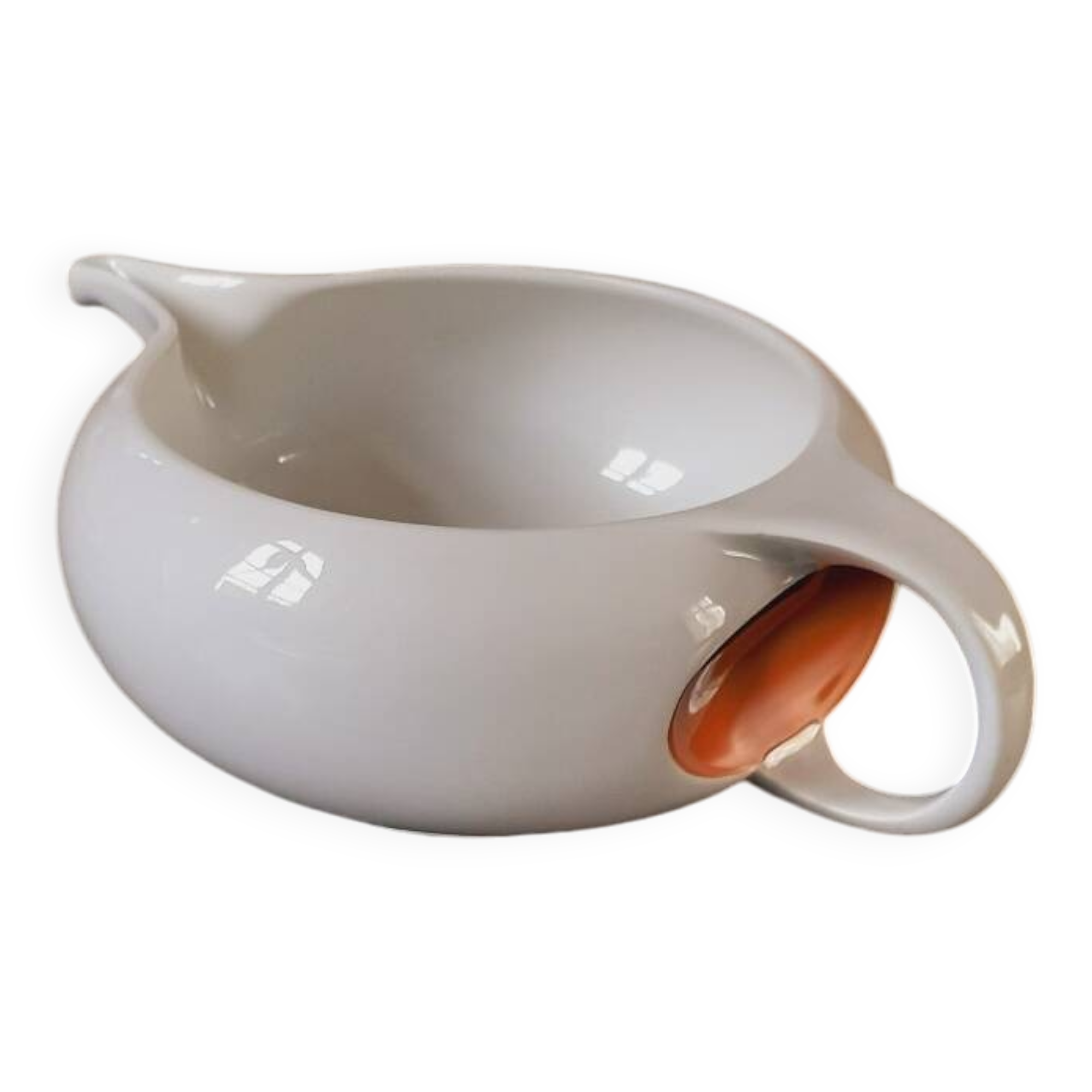 Space Age Sauceboat Year 70 porcelain Manufacture Royale De Limoges