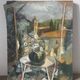 “Veranda du Midi” huile sur toile signée Helme