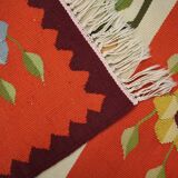 1950s Moldavian Kilim Runner Rug 96 x 200 cm