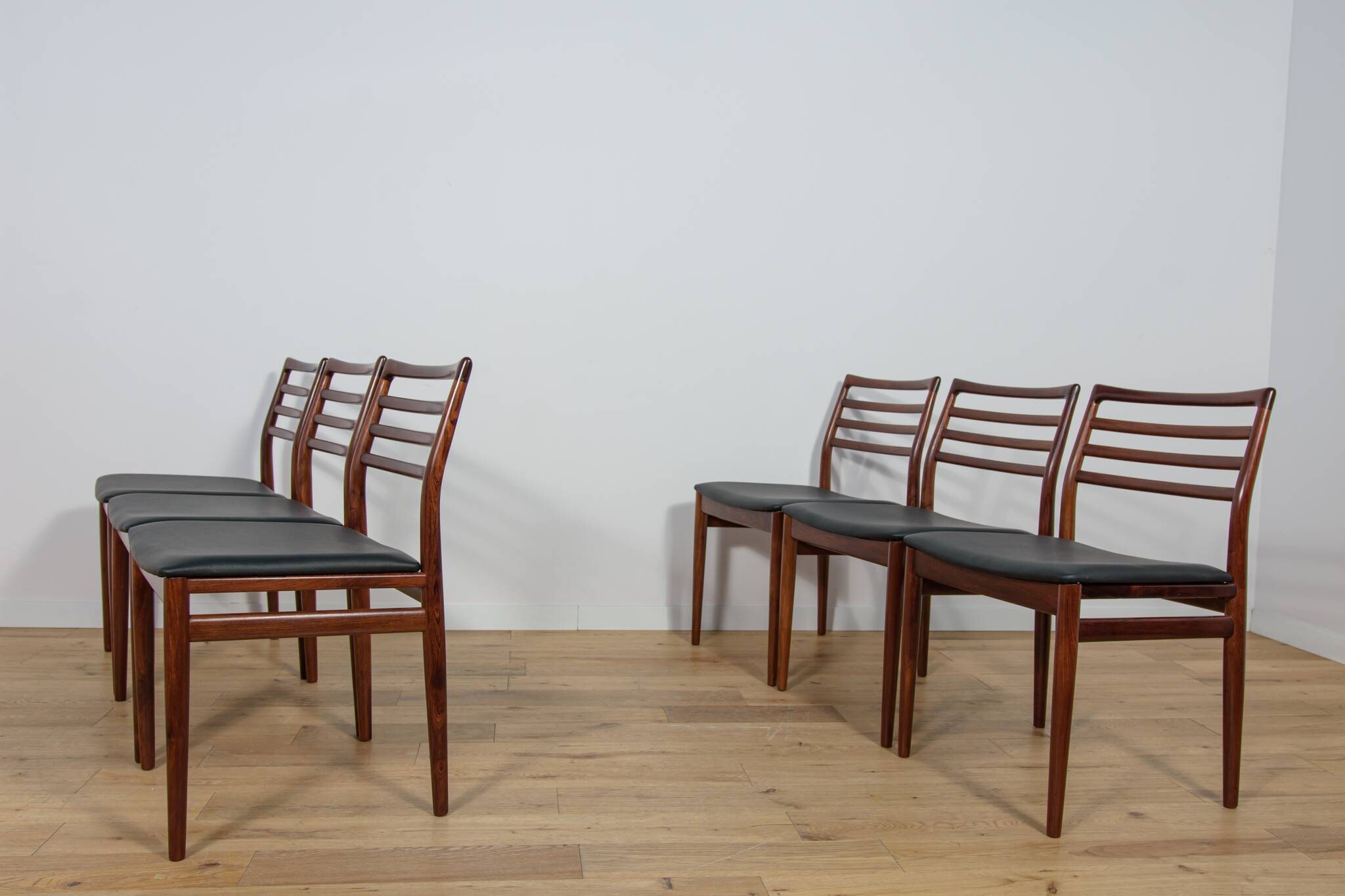 Mid Century Rosewood Dining Chairs by Erling Torvits for Sorø Stolefabrikta, Danmark,  1960s, Set of