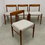 Danish midcentury teak dining chairs by H.W. Klein for Bramin 60s