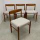Danish midcentury teak dining chairs by H.W. Klein for Bramin 60s