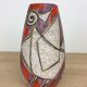 Stylized bird vase Fratelli Fanciullacci, Italian ceramic 50