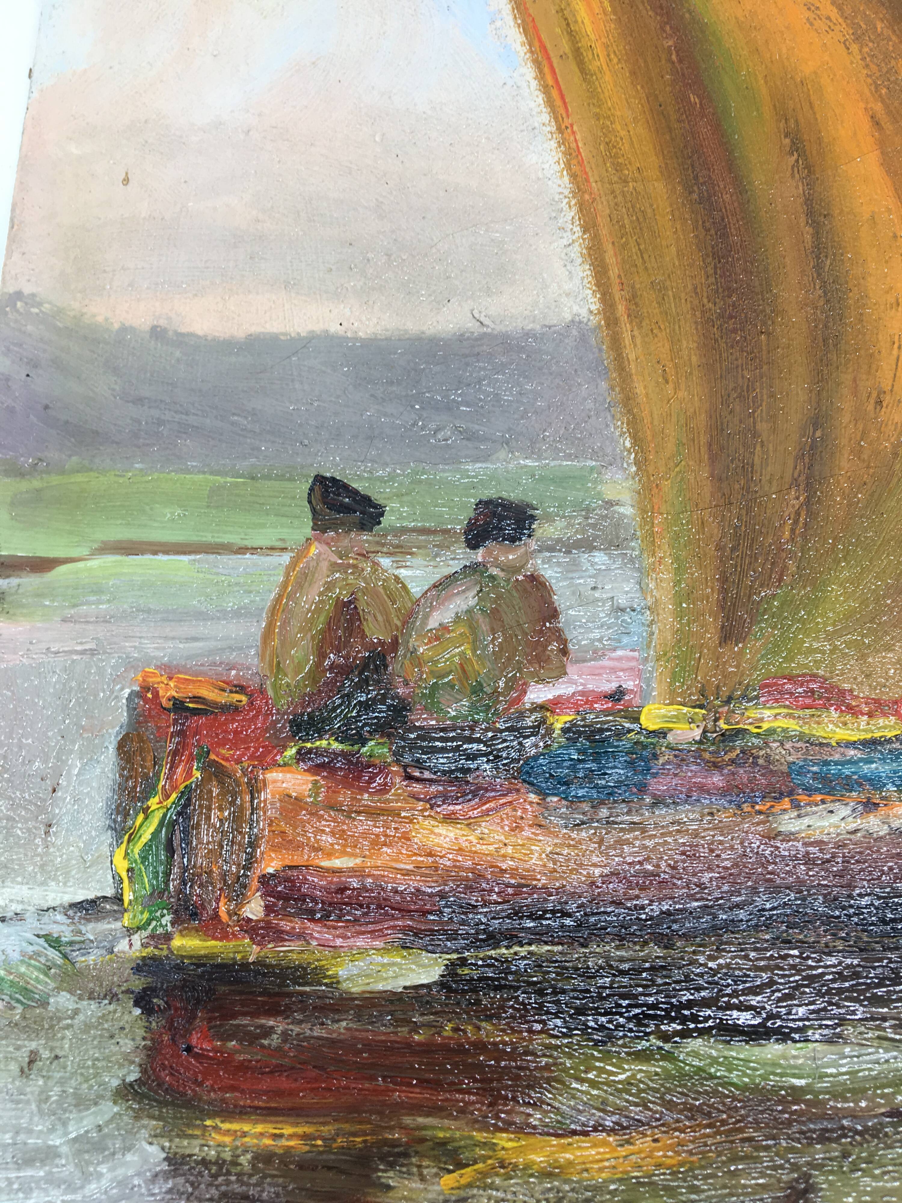 Ancient table, marine, oil on canvas year 70