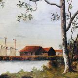 Painting: oil on canvas - seaside