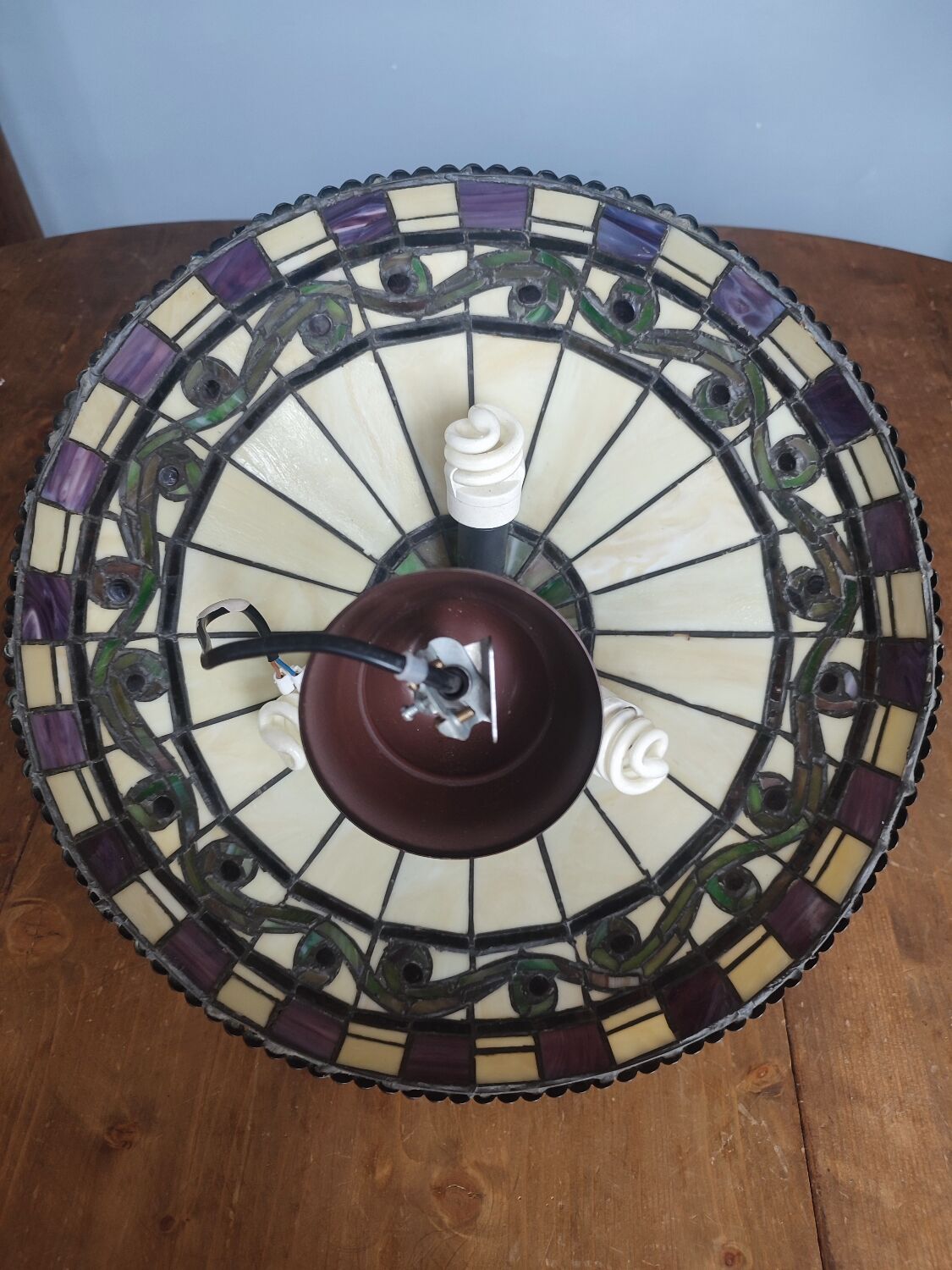 Vintage Tiffany style ceiling lamp