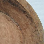 Plat bois massif patiné art populaire vintage