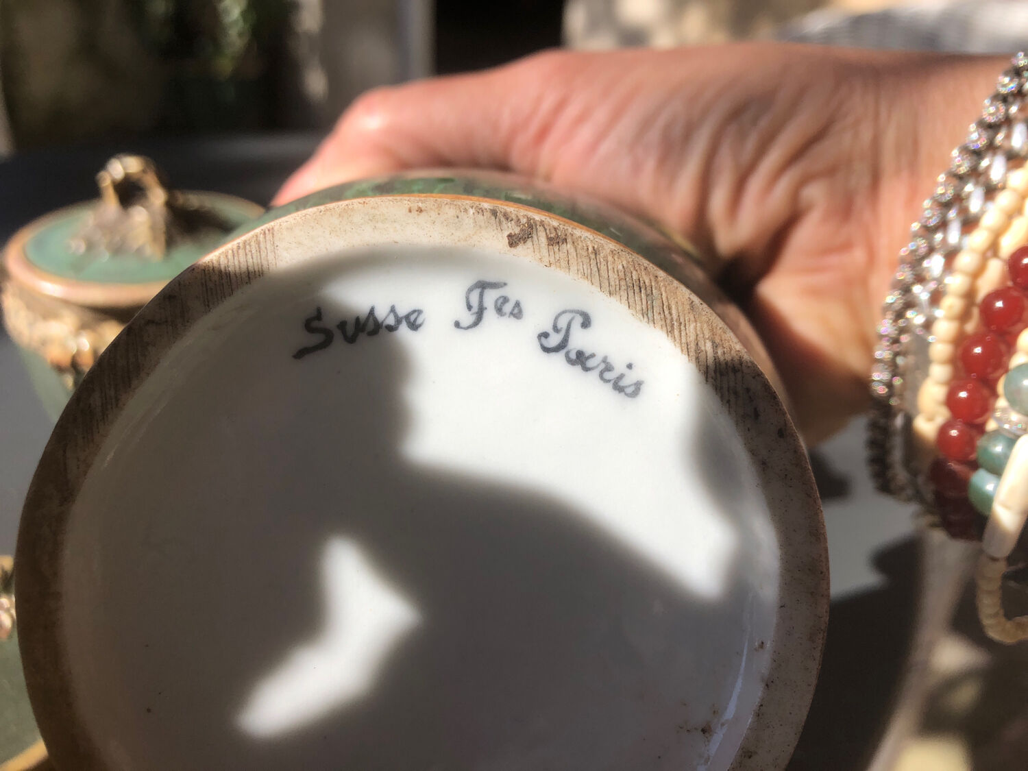 Smoking set ceramic Susse Frères Paris