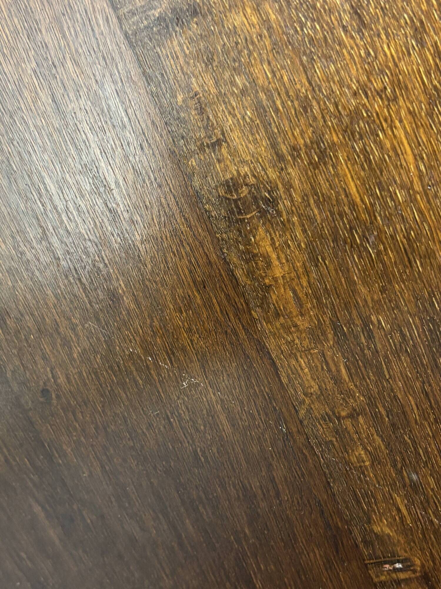 Midcentury brutalist wood turned side table, Charles Dudouyt style, 1950s