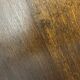 Midcentury brutalist wood turned side table, Charles Dudouyt style, 1950s