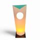 4 x Danish Bala Bonbori table lamp / Design Zentrum Nordrhein Westfalen / Incredible rare. Paper lampshade. 52 cm x 18 cm