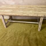 Table de ferme bois brut