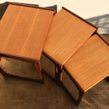 Teak pull-out coffee tables - Edition G Plan