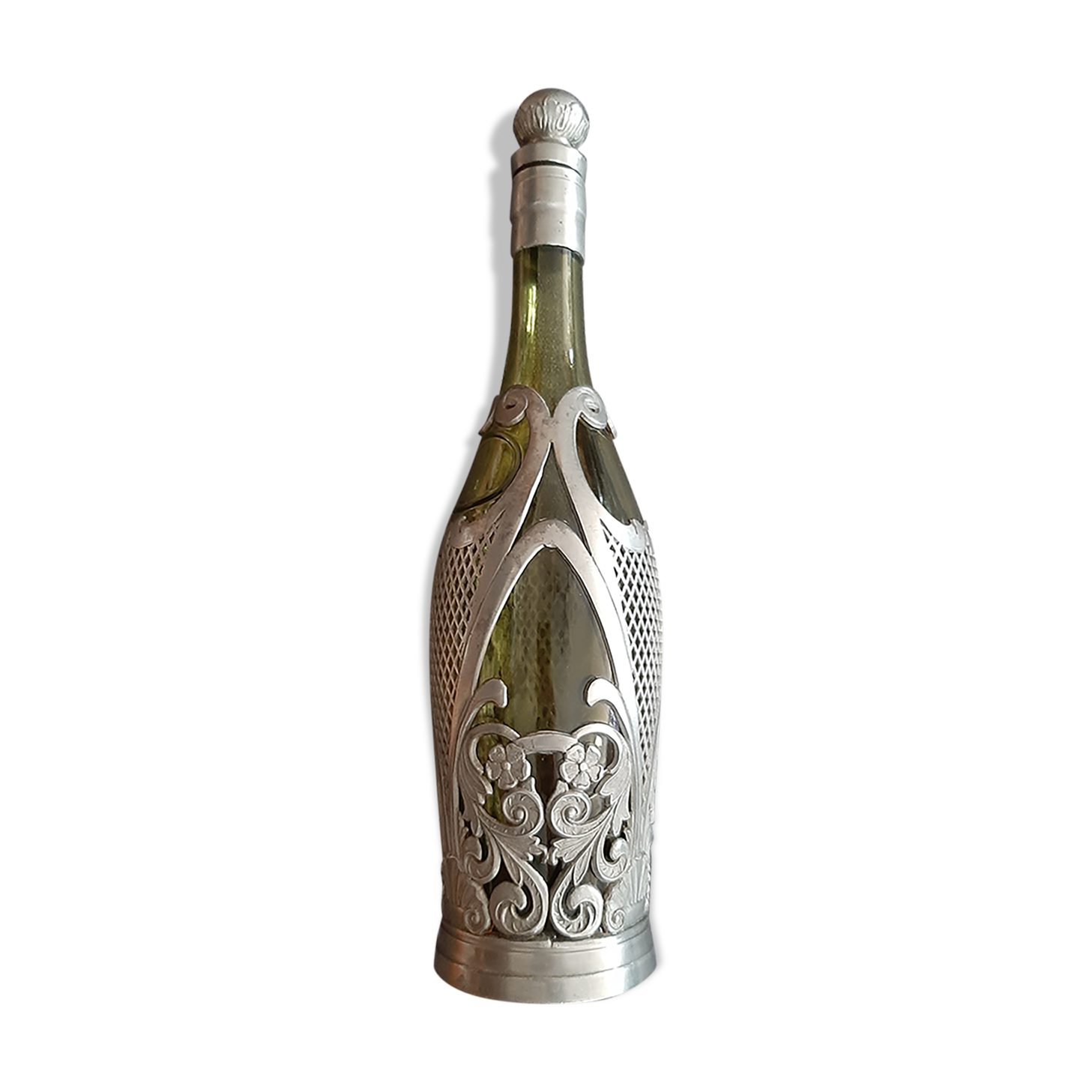 Carafe verre et etain les postainiers hutois