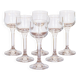 Set of 6 vintage crystal stemware